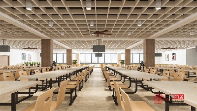 合肥企業(yè)員工食堂設計裝修效果圖